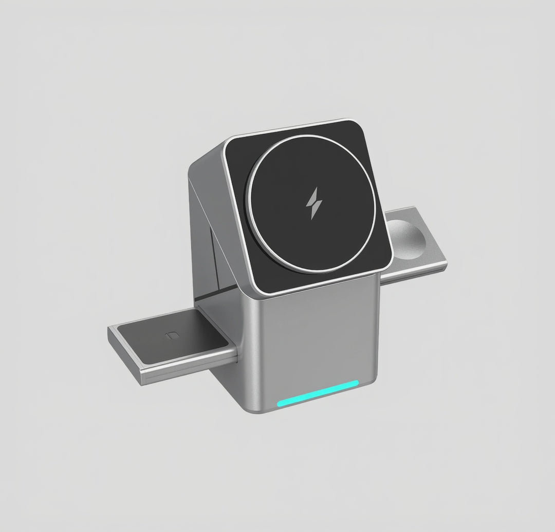 Rotating magnetic wireless charger
